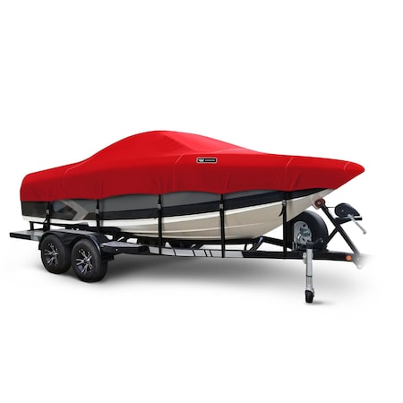 Eevelle Windstorm Boat Cover SKI BOAT Tournament Inboard 16' 6in. L 84in. W Red WSTURSK1684-RED